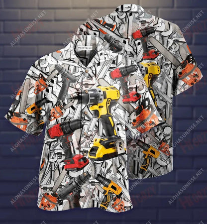 I'M Here Because You Broke It Mechanic Unisex Hawaiian Shirt Ocean Short Sleeve Tactical Hawaiian Shirt Funny Hawaiian Shirts, Hawaiian Shirt Gift, Christmas Gift