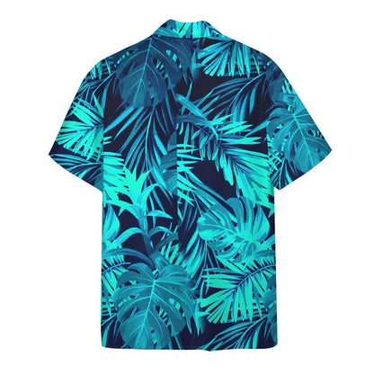 Dangerous Dinosaur Seamless Background Design Hawaiian Shirt,Hawaiian Shirt Gift, Christmas Gift