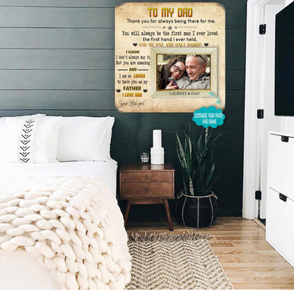 Picture Frame - Keepsake Plaque That Holds a custom Photo - Sympathy Gift to Tribute The Loss of a Loved One