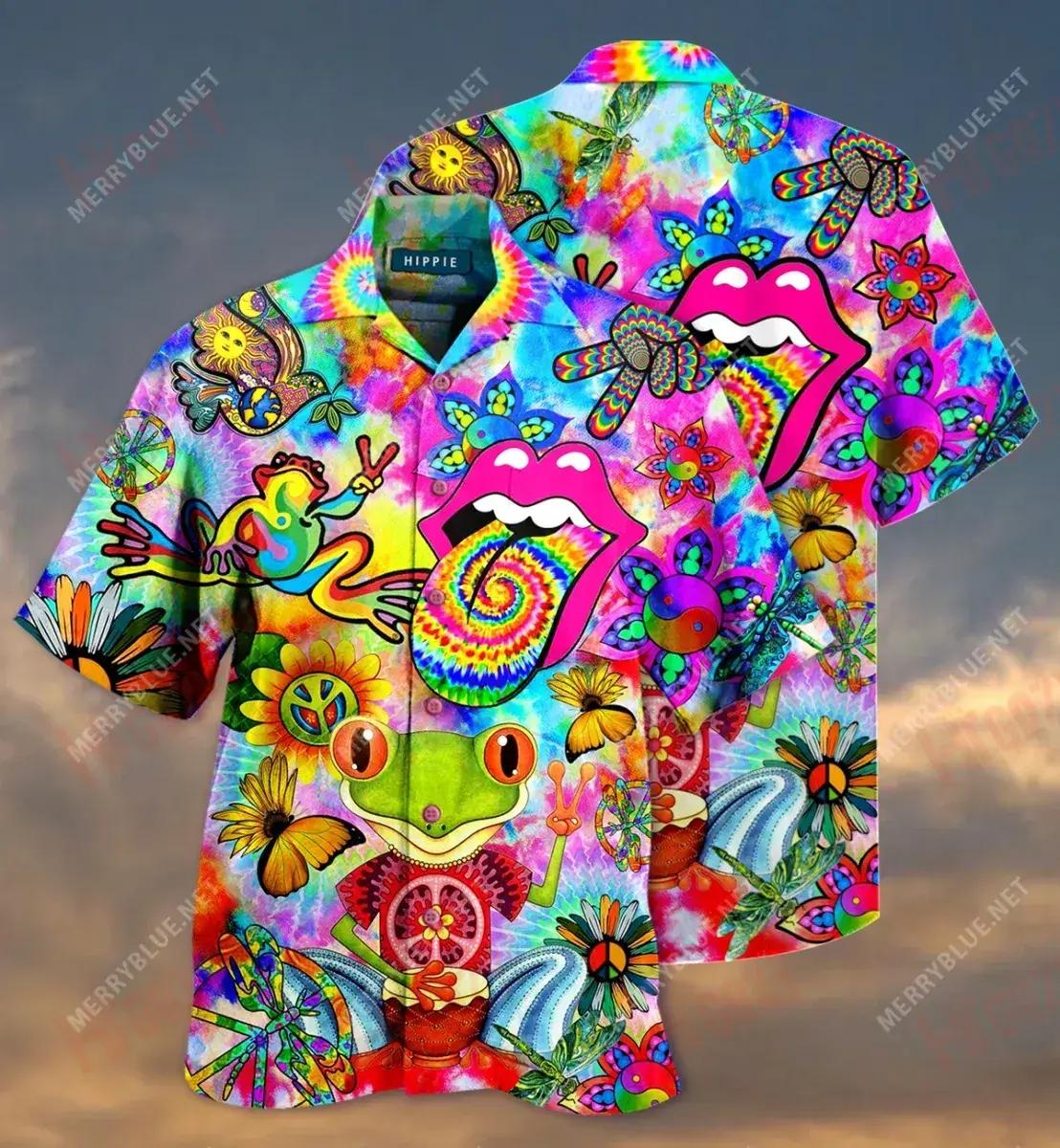 Hippie Feeling Groovy Short Hawaiian Shirt Hobbies Short Sleeve Tactical Hawaiian Shirt Hawaiian Shirt Pattern, Hawaiian Shirt Gift, Christmas Gift