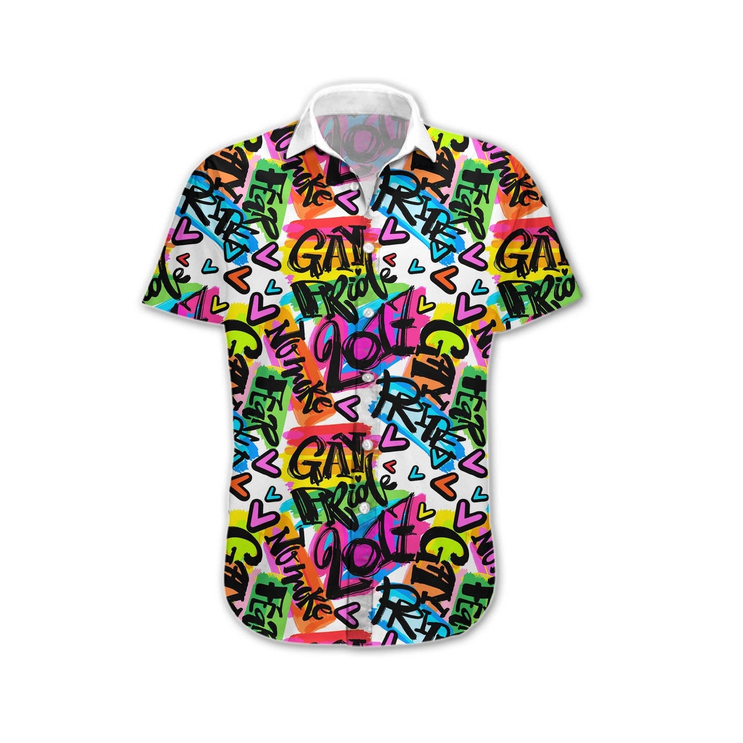 Coloful Dots Lgbt Pride Design Hawaiian Shirt, Hawaiian For Gift
