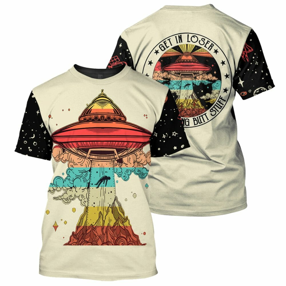 Ailen UFO Camping - 3D All Over Printed Shirt Tshirt Hoodie Apparel
