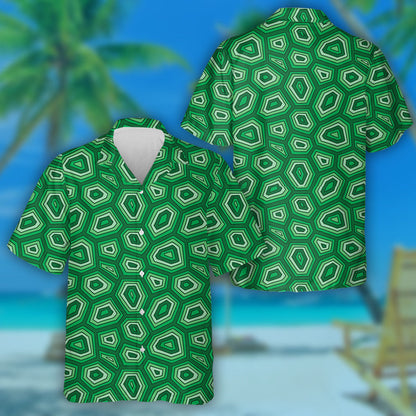 Hand Drawn Doodle Elaborate Turtle Shell Model Hawaiian Shirt, Hawaiian Shirt Gift, Christmas Gift