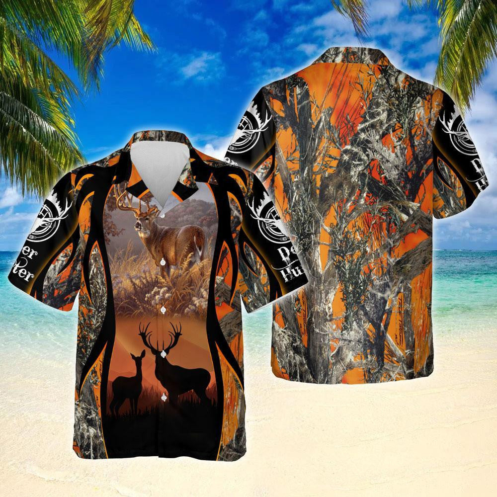 I Just Want To Go Deer Hunting Design Hawaiian Shirt, Hawaiian Shirt Gift, Christmas Gift