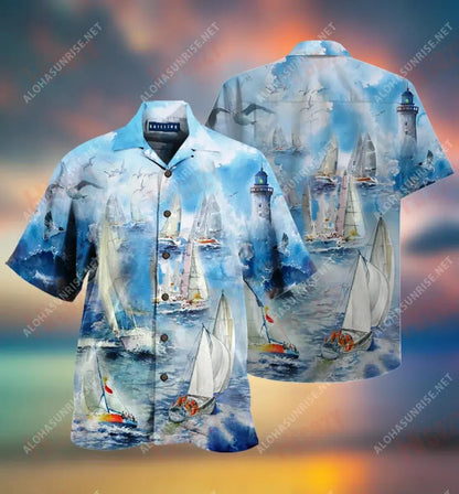 Cutter Yacht Club Unisex Short Sleeve Shirt Vacation Tropical Shirts Tactical Hawaiian Shirt Hawaiian Shirt Pattern, Hwaiian For Gift