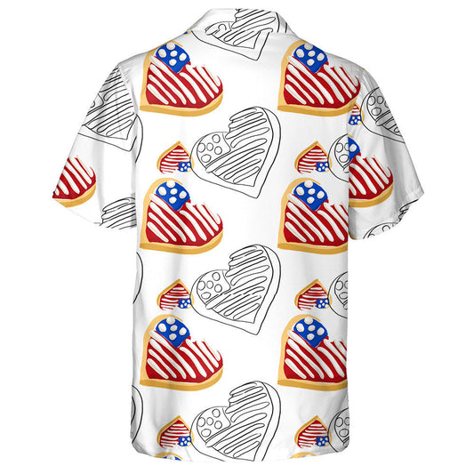 Sweet Sugar Cookies With Icing Cream American Flag Hawaiian Shirt, Hawaiian Shirt Gift, Christmas Gift