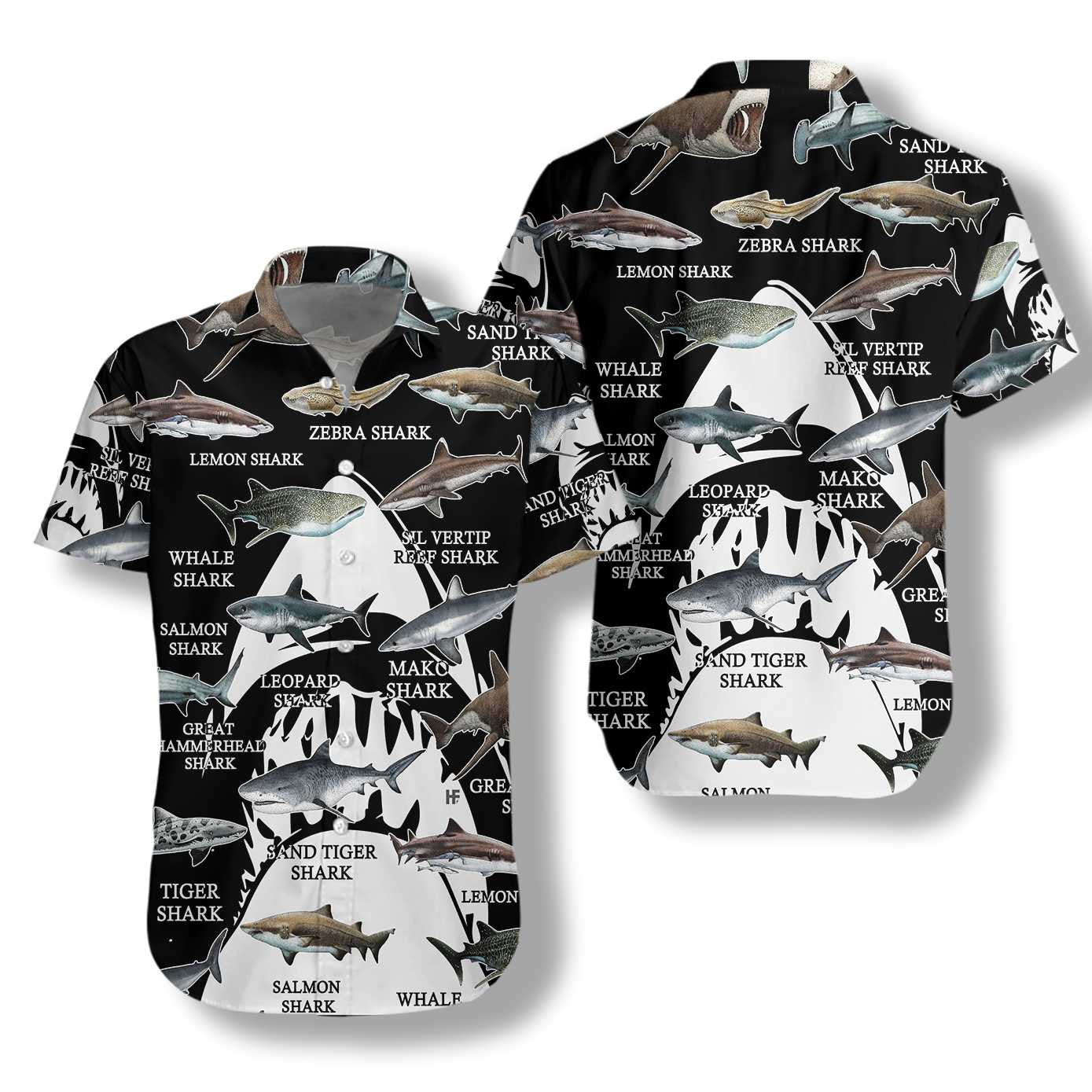 Great Sharks Of The World Hawaiian Shirt,Hawaiian Shirt Gift, Christmas Gift