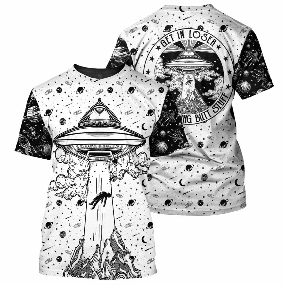 UFO Ailen - 3D All Over Printed Shirt Tshirt Hoodie Apparel
