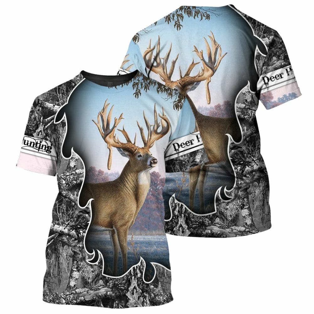Deer - 3D All Over Printed Shirt Tshirt Hoodie Apparel