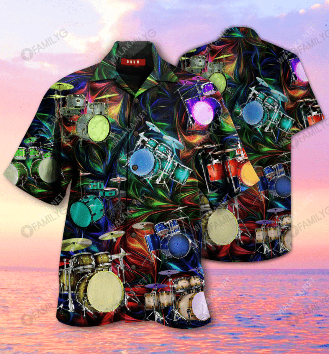 Amazing Drum Unisex Hawaiian Shirt, Hawaiian Shirt Gift, Christmas Gift