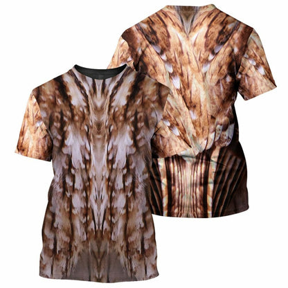 Owl - 3D All Over Printed Shirt Tshirt Hoodie Apparel