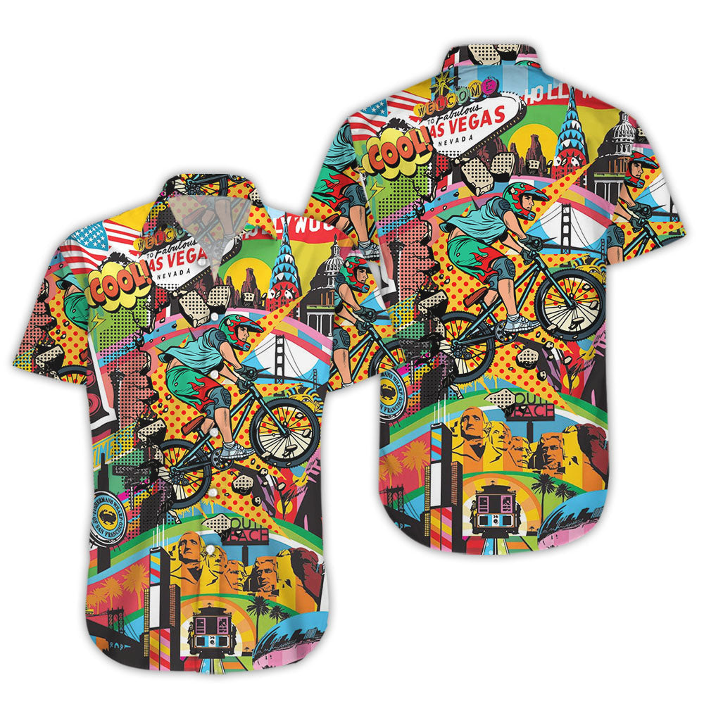 Cycling Amazing Cycling - Hawaiian Shirt, Hwaiian For Gift