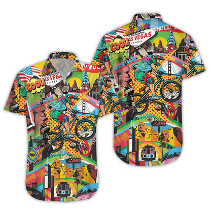 Cycling Amazing Cycling - Hawaiian Shirt, Hwaiian For Gift