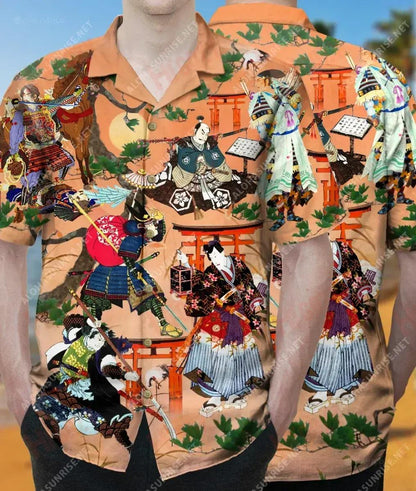 Return From The Death Samurai Unisex Hawaiian Shirt Hobbies Short Sleeve Tactical Hawaiian Shirt Hawaiian Shirts For Men, Hawaiian Shirt Gift, Christmas Gift