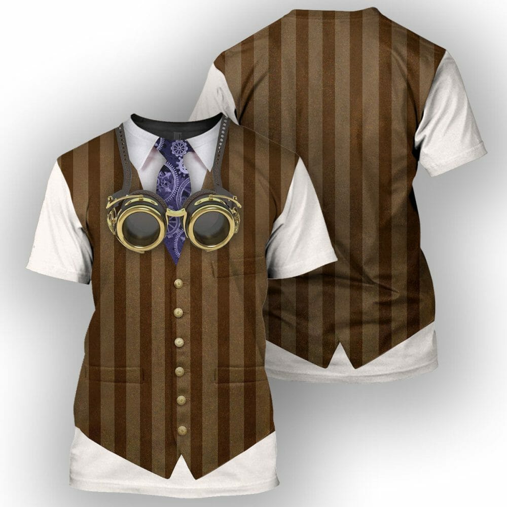 Steampunk Costume - 3D All Over Printed Shirt Tshirt Hoodie Apparel