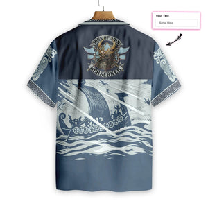 Berserker On Ocean Cartoon Art Custom Name Hawaiian Shirt, Hawaiian Shirt Gift, Christmas Gift