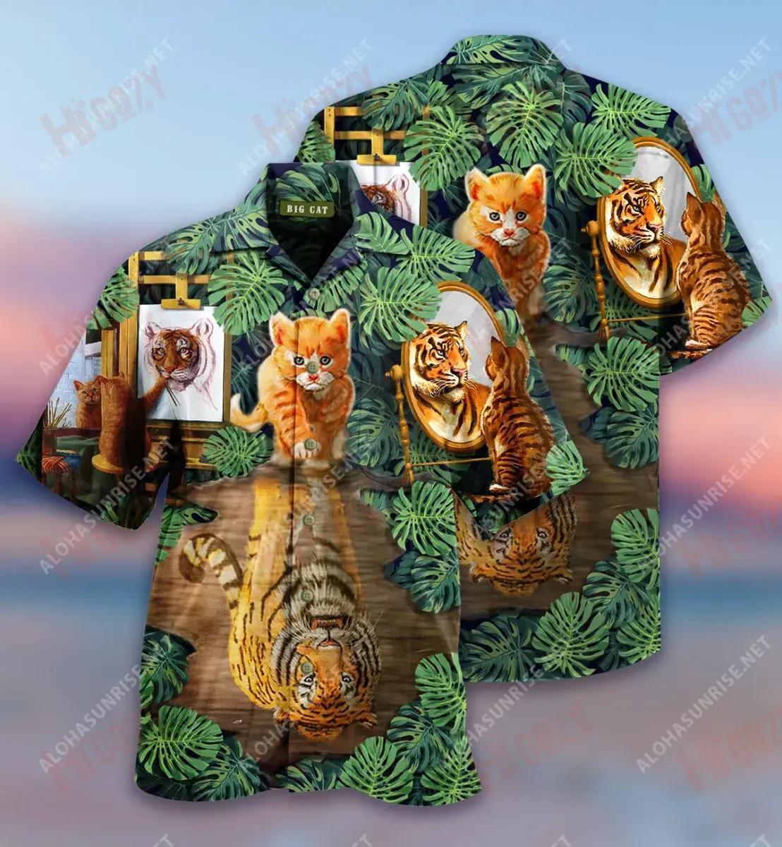 Big Cats Short Sleeve Shirt Hobbies Hawaiian T Shirts Hawaiian Crazy Shirts Hawaiian Shirt Pattern, Hawaiian Shirt Gift, Christmas Gift