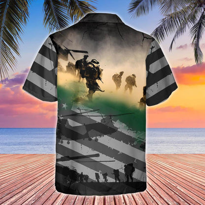 Wonderful Design Hawaiian Shirt Proudly Served United States Army, Hawaiian Shirt Gift, Christmas Gift