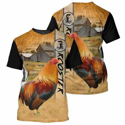 Rooster - 3D All Over Printed Shirt Tshirt Hoodie Apparel