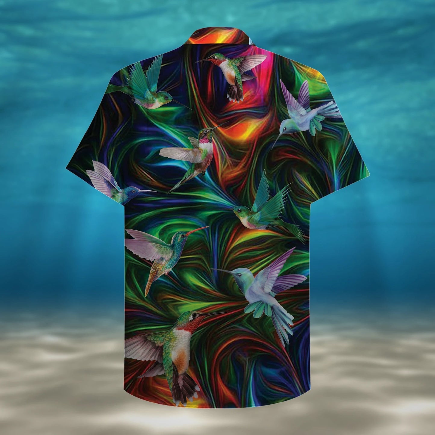 Magical Lights Hummingbird Fantasy Design Hawaiian Shirt,Hawaiian Shirt Gift, Christmas Gift