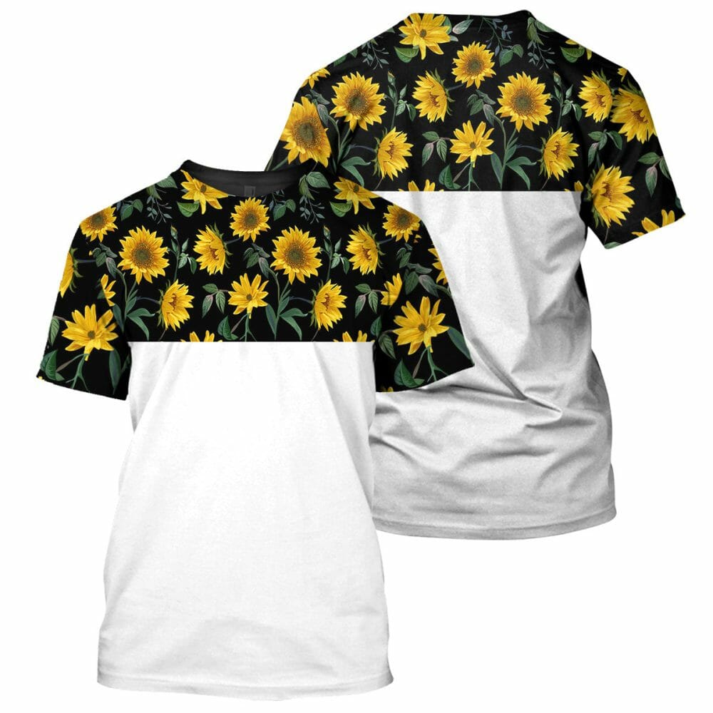 Hippie Sunflower - 3D All Over Printed Shirt Tshirt Hoodie Apparel