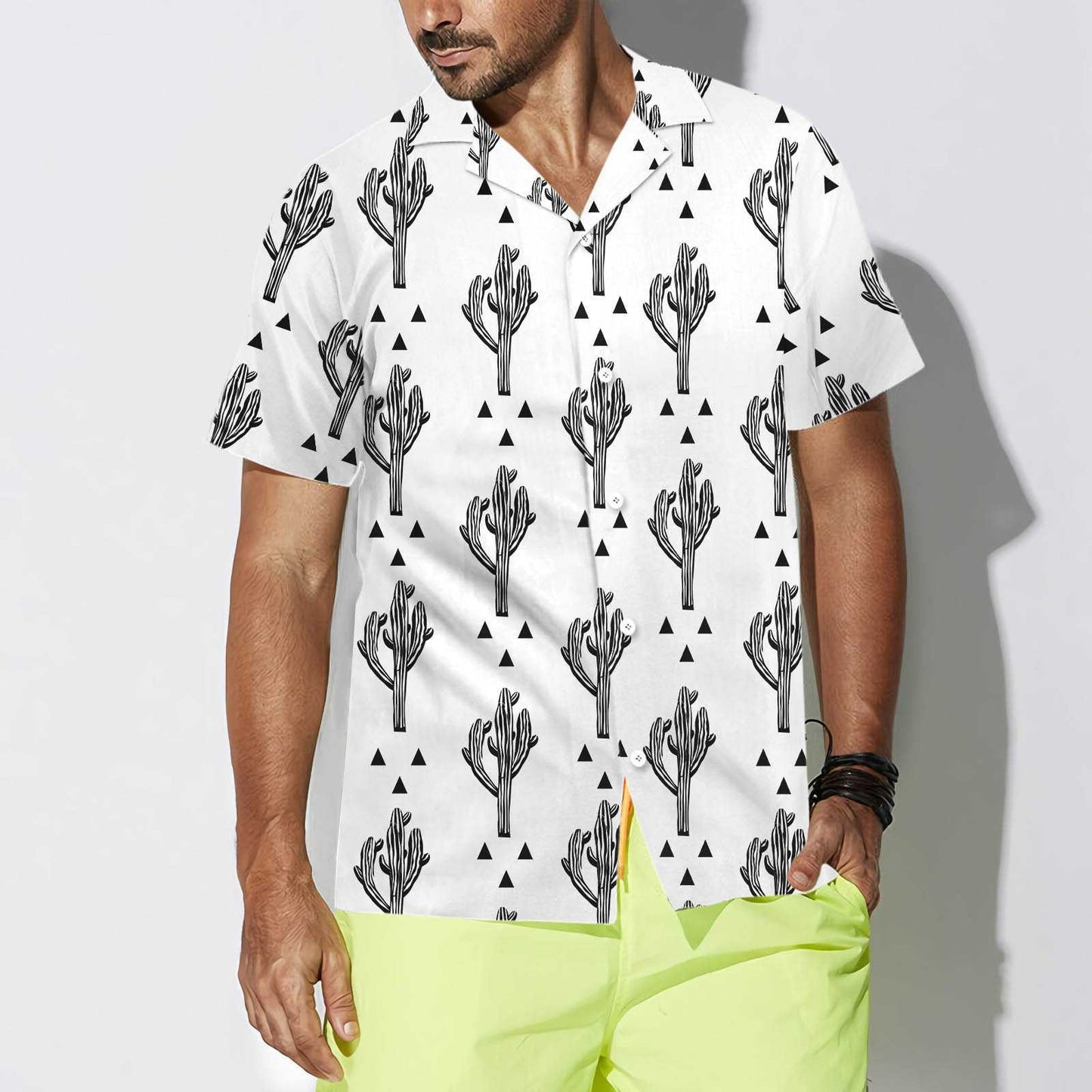 Desert Life Of Cactus Seamless Design Hawaiian Shirt,Hawaiian Shirt Gift, Christmas Gift