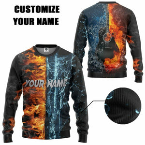 3D Guitar Custom Hoodie Apparel