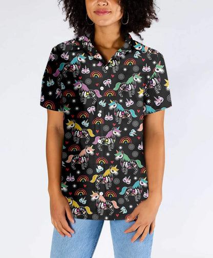 Unicorn Tops Peach Day Of The Dead Hawaiian Shirt, Hawaiian Shirt Gift, Christmas Gift