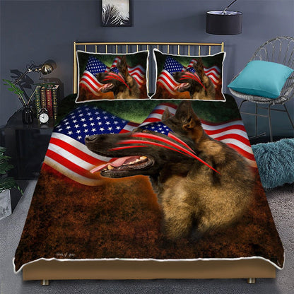 Great Dane Dog American Patriot Quilt Bedding Set Bedroom Set Bedlinen,Bedding Christmas Gift,Bedding Set Christmas