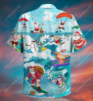 All I Want For Christmas Is Surfing Right Now Short Short Sleeve Shirt Summer Hawaiian T Shirts Tactical Hawaiian Shirt Hawaiian Shirt Pattern, Christmas Gift