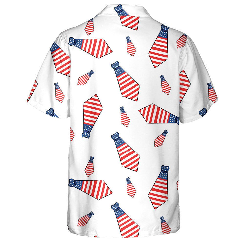 Awesome Ties Painted In The Colors Of The American Flag Hawaiian Shirt, Hawaiian Shirt Gift, Christmas Gift