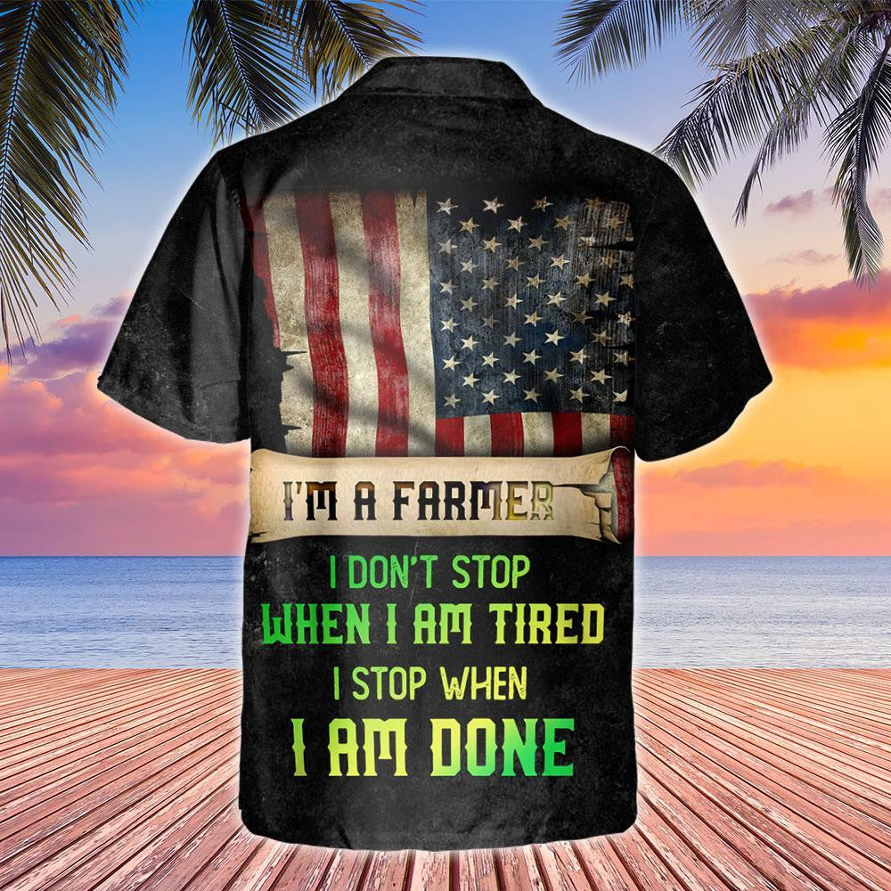 USA Flag Design Hawaiian Shirt I Am A Farmer, Hawaiian Shirt Gift, Christmas Gift