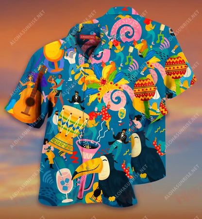 Life Is A Carnival Short Hawaiian Shirt Vacation Aloha Shirt Hawaiian Crazy Shirts Funny Hawaiian Shirts, Hawaiian Shirt Gift, Christmas Gift