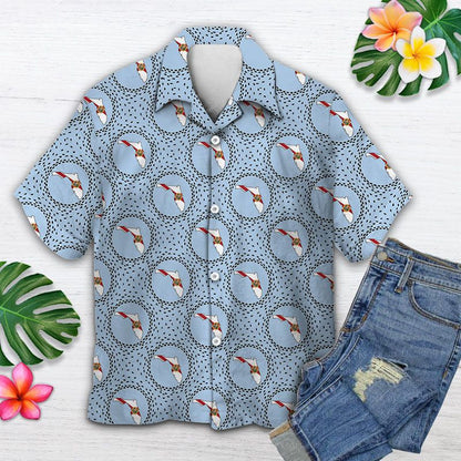 Deep Blue Background Pattern Gift For Florida Lover Hawaiian Shirt, Hawaiian Shirt Gift, Christmas Gift