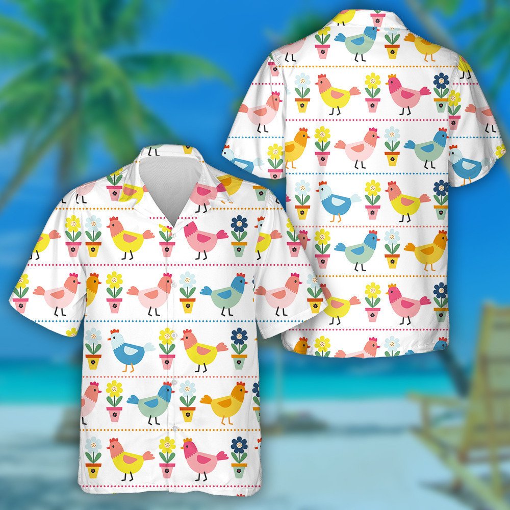 Colorful Dachshund Tropical Background Design Hawaiian Shirt, Hawaiian For Gift
