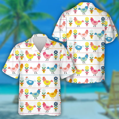 Colorful Dachshund Tropical Background Design Hawaiian Shirt, Hawaiian For Gift
