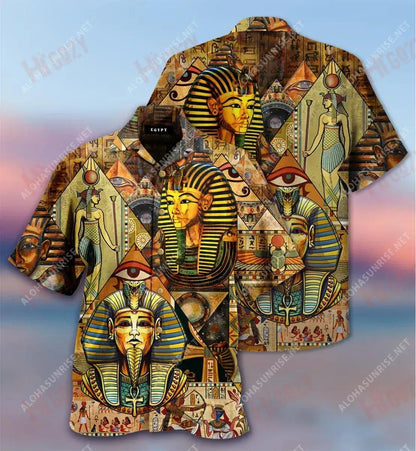 Life Of Egyptian Pyramids Short Hawaiian Shirt Summer Hawaiian T Shirts Custom Hawaiian Shirts Crazy Shirts Hawaii, Hawaiian Shirt Gift, Christmas Gift