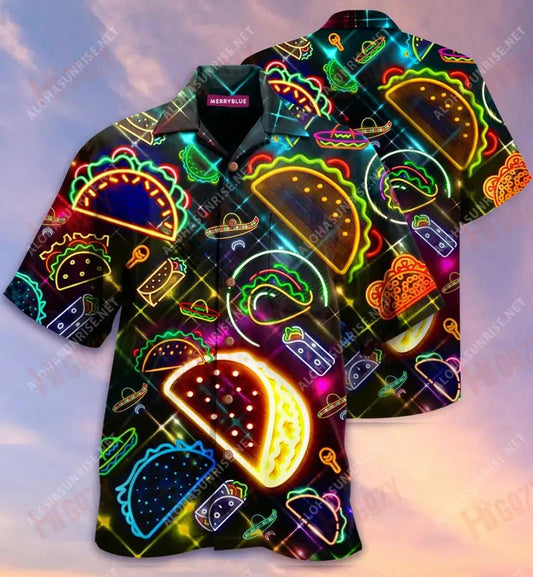 On Tuesday God Created Tacos Unisex Hawaiian Shirt Vacation Short Sleeve Best Hawaiian Shirts Hawaiian Shirts For Men, Hawaiian Shirt Gift, Christmas Gift
