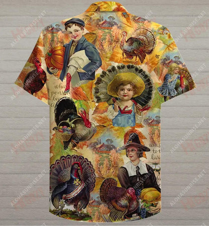 Bad Day To Be A Turkey Short Hawaiian Shirt Summer Hawaiian T Shirts Tropical Shirts For Men Funny Hawaiian Shirts, Hawaiian Shirt Gift, Christmas Gift