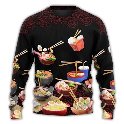 Food Ramen Fast Food Delicious Ugly Christmas Sweater, Christmas Gift, Gift Christmas 2024