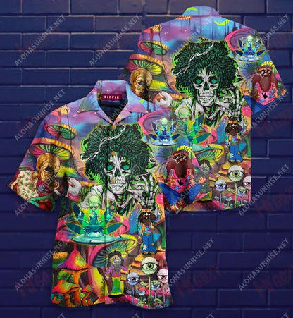 All Good Things Are Wild And Free Hippie Short Hawaiian Shirt Vacation Hawaiian T Shirts Vintage Hawaiian Shirts Hawaiian Shirts For Men, Hawaiian Shirt Gift, Christmas Gift