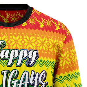 LGBT Gay Pride Happy Holigays Ugly Christmas Sweater,Christmas Ugly Sweater,Christmas Gift,Gift Christmas 2024