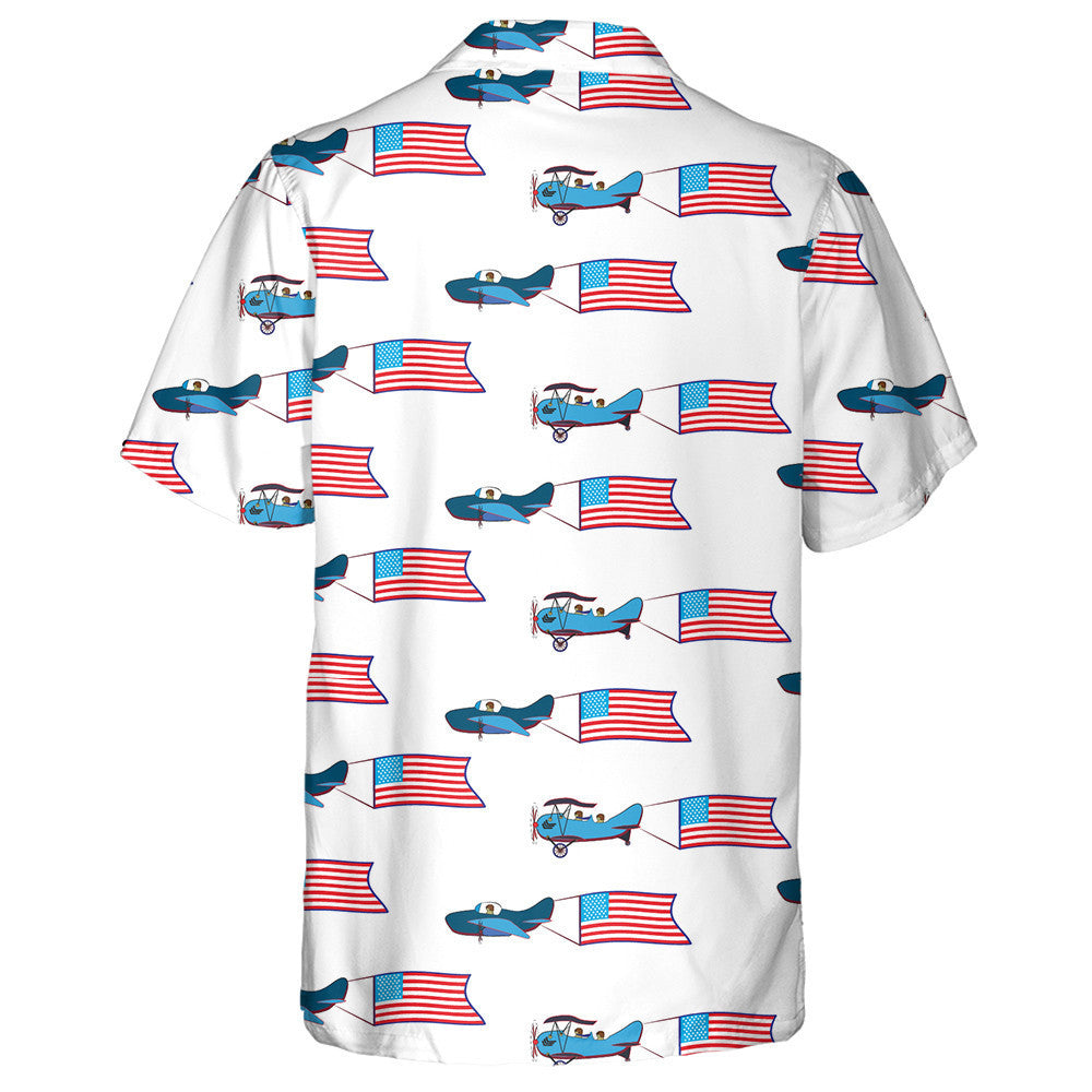 Festive Aircraft For The Day Regardless Of The United States Hawaiian Shirt, Hawaiian Shirt Gift, Christmas Gift