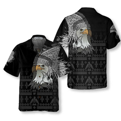 Spirit Eagle With Headdress Native American Design Hawaiian Shirt, Hawaiian Shirt Gift, Christmas Gift