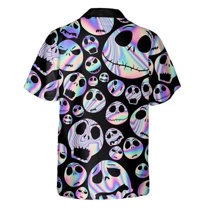 Rainbow Nightmares On Dark Pattern Hawaiian Shirt, Hawaiian Shirt Gift, Christmas Gift