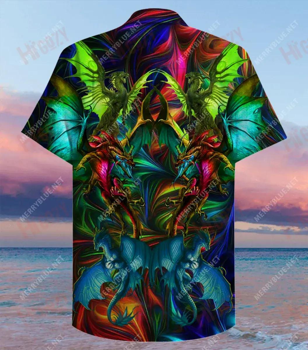 Amazing Dragon Unisex Hawaiian Shirt Hobbies Short Sleeve Tactical Hawaiian Shirt Hawaiian Shirts For Men, Christmas Gift