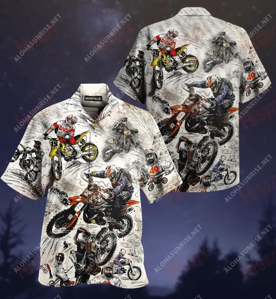 Ride Hard Or Stay Home Unisex Short Sleeve Shirt Ocean Hawaiian T Shirts Tactical Hawaiian Shirt Funny Hawaiian Shirts, Hawaiian Shirt Gift, Christmas Gift