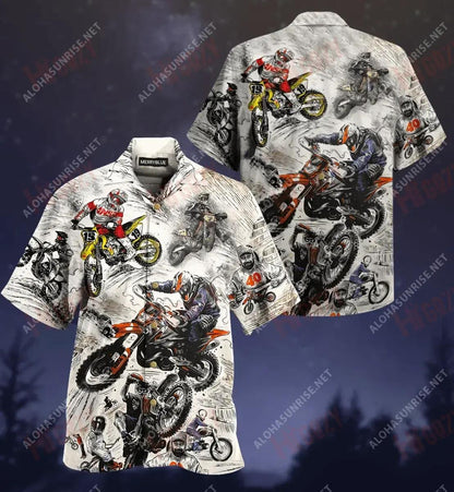 Ride Hard Or Stay Home Unisex Short Sleeve Shirt Ocean Hawaiian T Shirts Tactical Hawaiian Shirt Funny Hawaiian Shirts, Hawaiian Shirt Gift, Christmas Gift