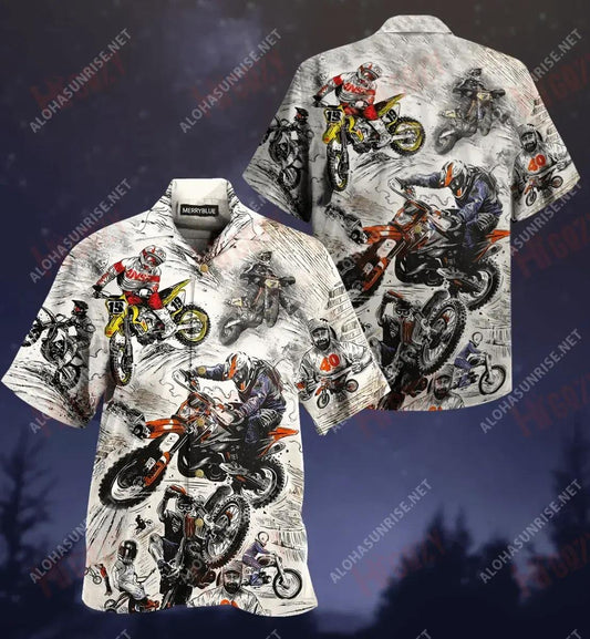 Ride Hard Or Stay Home Unisex Short Sleeve Shirt Ocean Hawaiian T Shirts Tactical Hawaiian Shirt Funny Hawaiian Shirts, Hawaiian Shirt Gift, Christmas Gift
