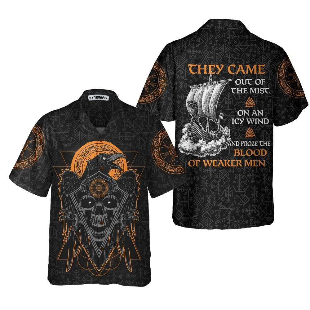 Viking They Came Out Of The Mist Hawaiian Shirt, Hwaiian For Gift